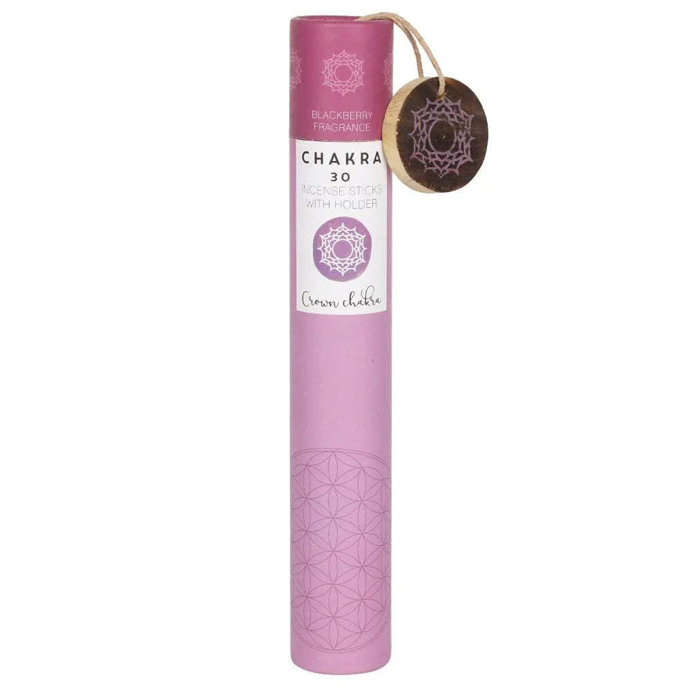 purple cylindrical carton with 'Chakra' branding on a white background