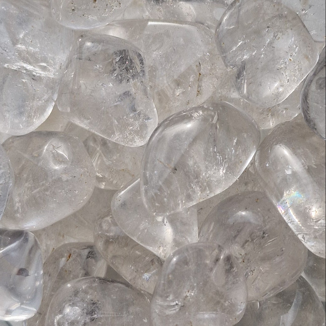 Group of Clear Quartz Tumblestone 