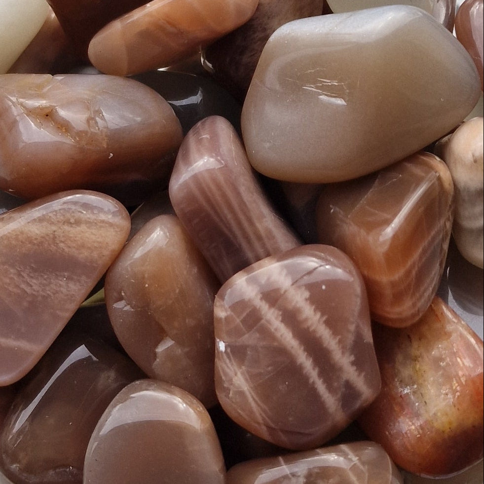 Group of Moonstone tumblestones 