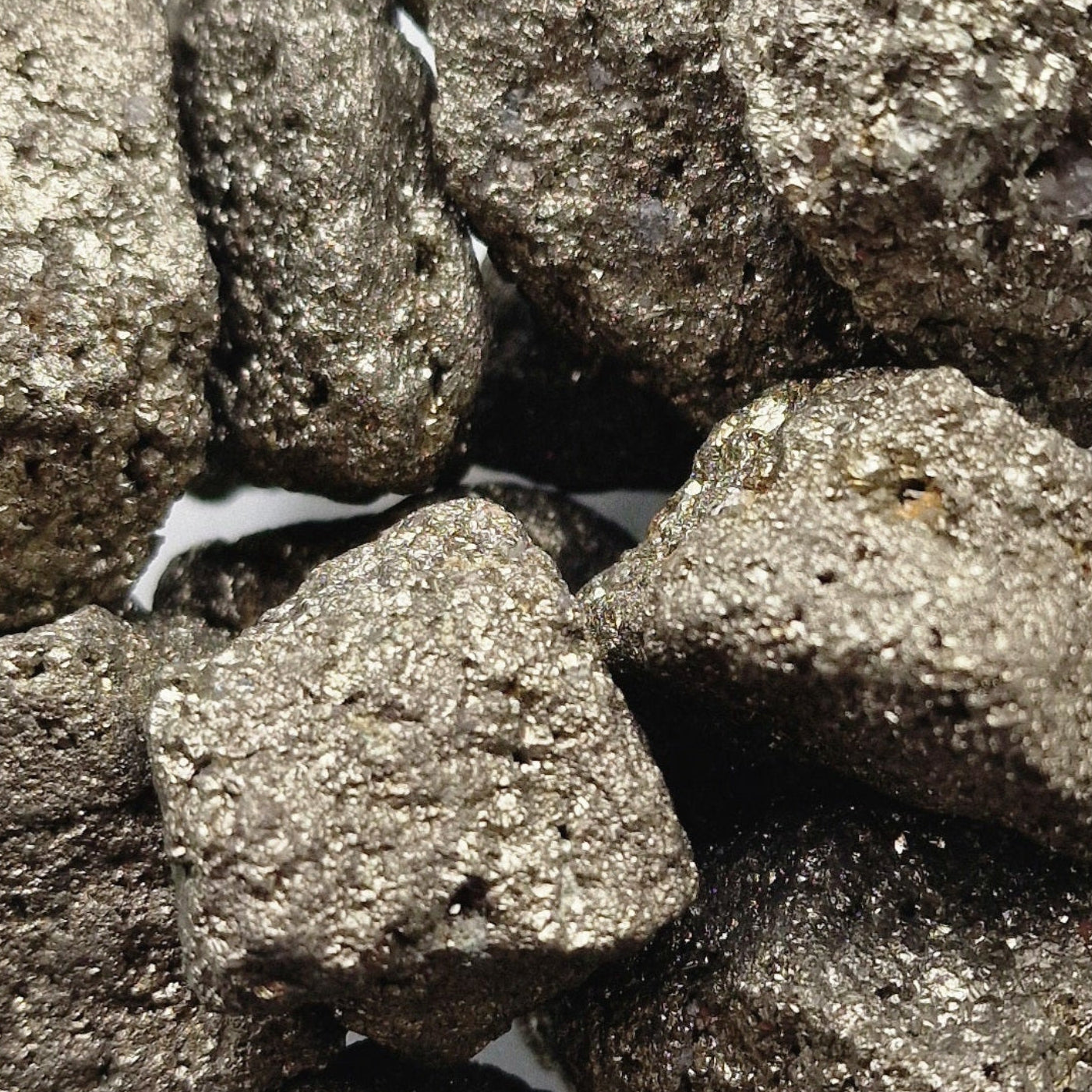 Pyrite crystal in a group