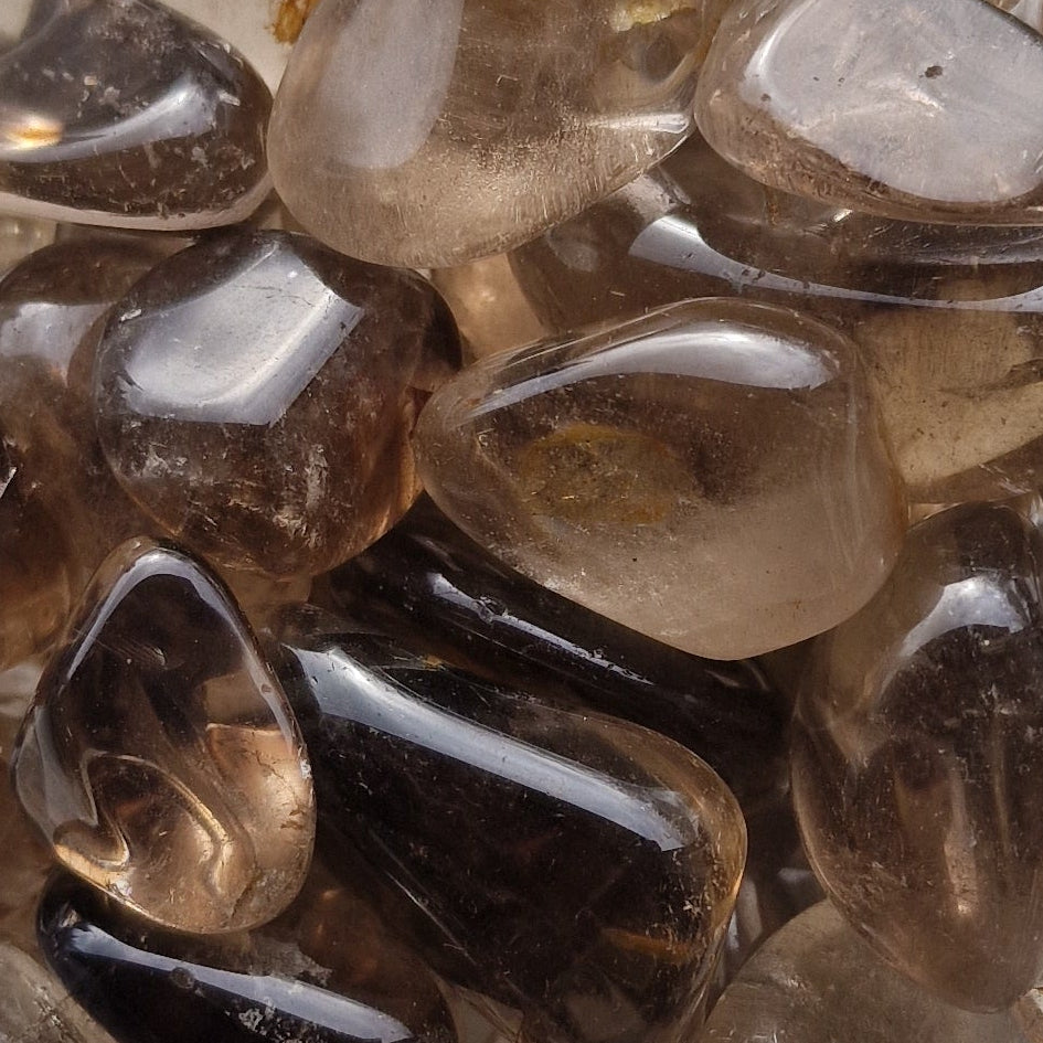 Smoky Quartz tumblestones group