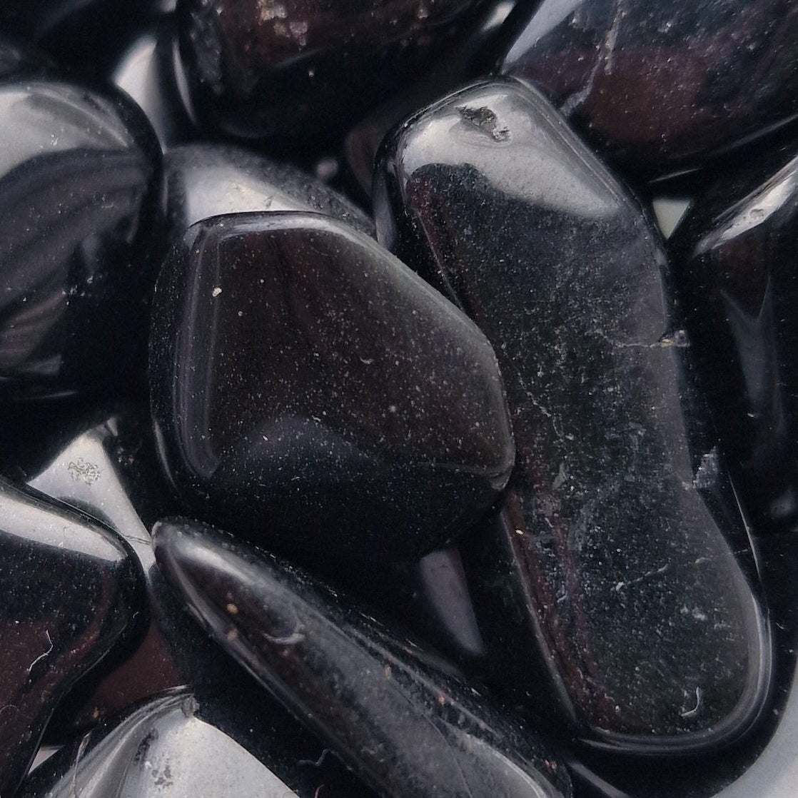 Tourmaline (black) tumblestones group